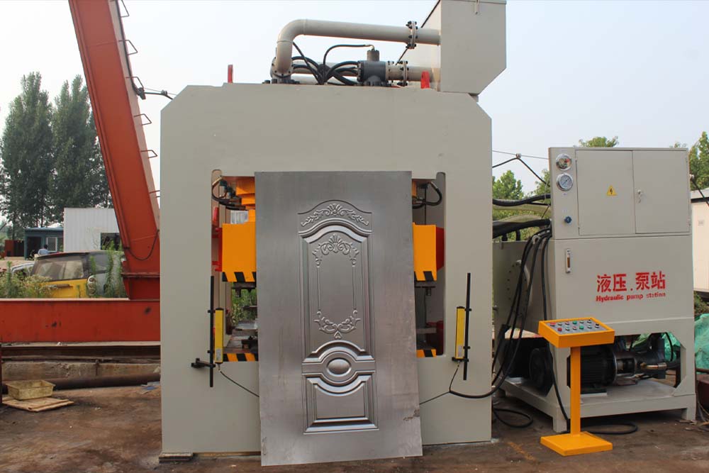 Door panel embossing machine hydraulic press